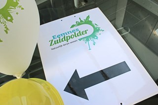 Bouwproject Zuidpolder wegwijzerborden