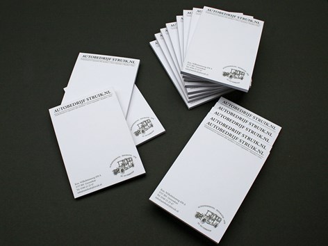 Struik Notitieblok, slimme reclame!