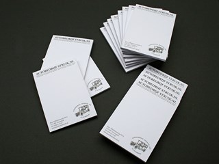 Struik Notitieblok, slimme reclame!