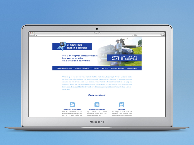 Nieuwe website voor Computerhulp Midden-Nederland
