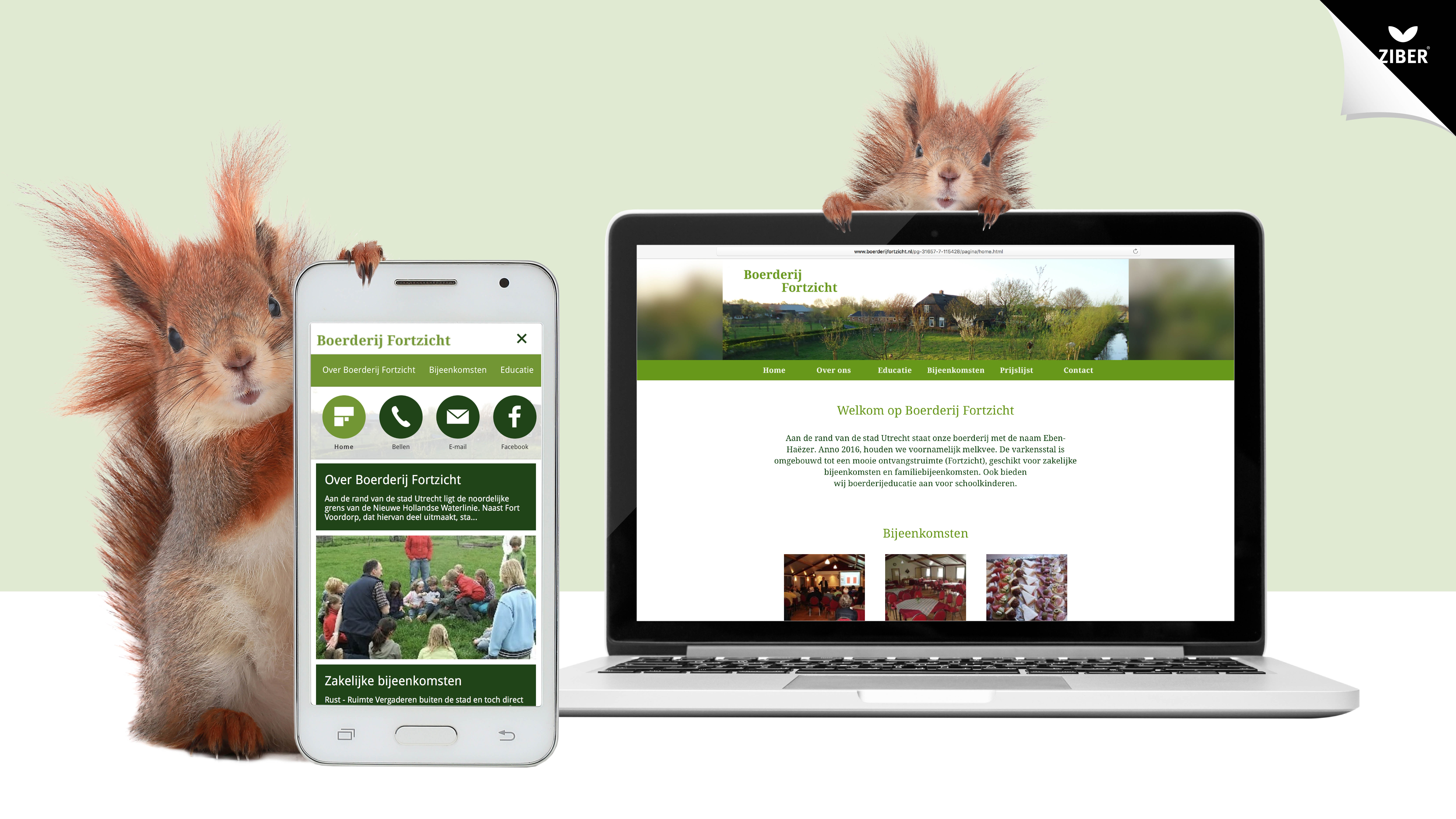 Nieuwe website Boerderij Fortzicht