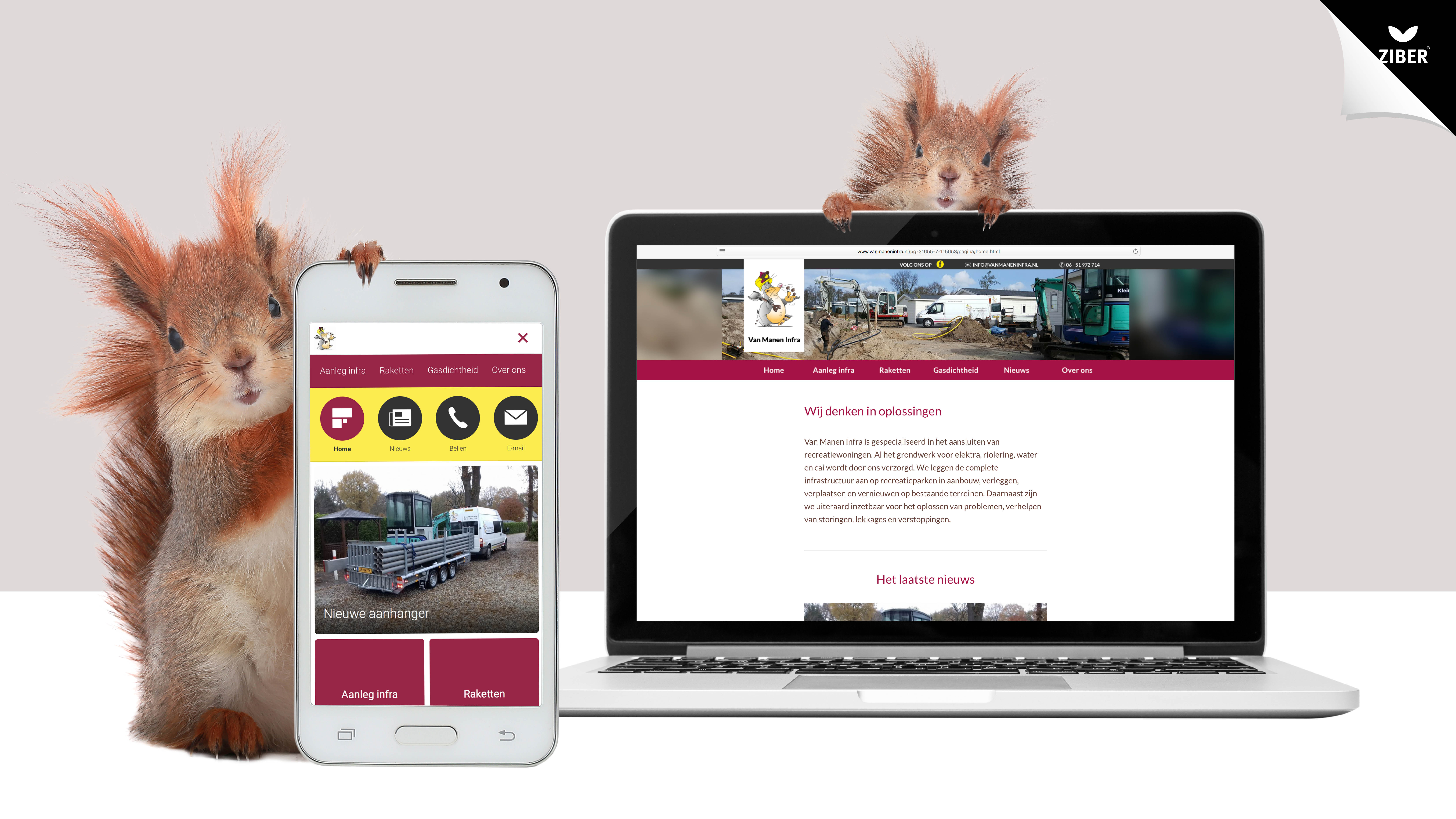 Nieuwe website Van Manen Infra