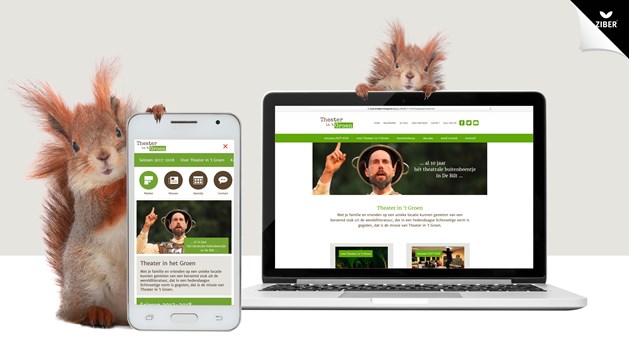 Parel Promotie portfolio webdesign Theater in &#39;t Groen